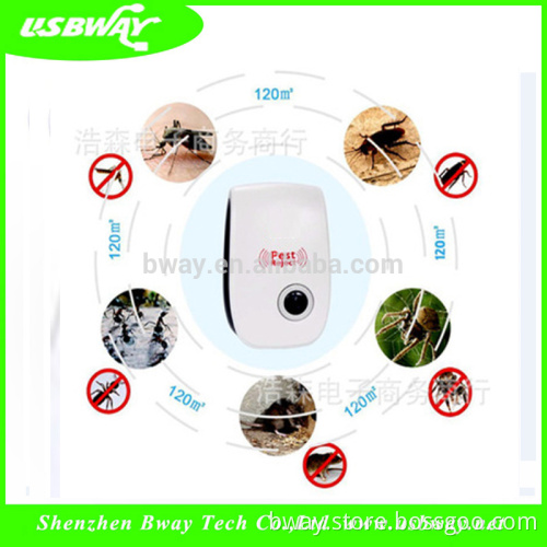 Children portable ultrasonic electromagnetic pest repeller with electronic plug outdoor pest and animal repeller